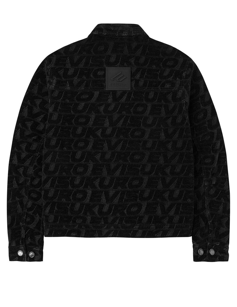 EVISU Allover EVISUKURO Jacquard Regular Fit Work Jacket outlook