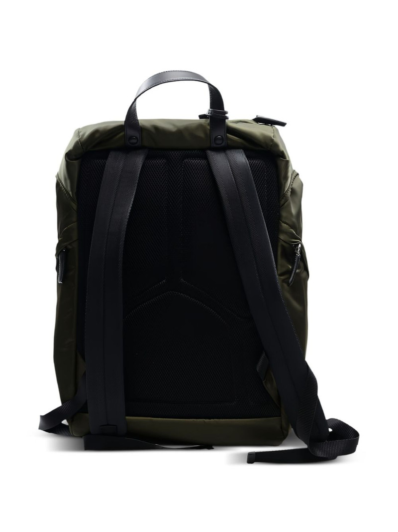 Prada buckled drawstring backpack outlook