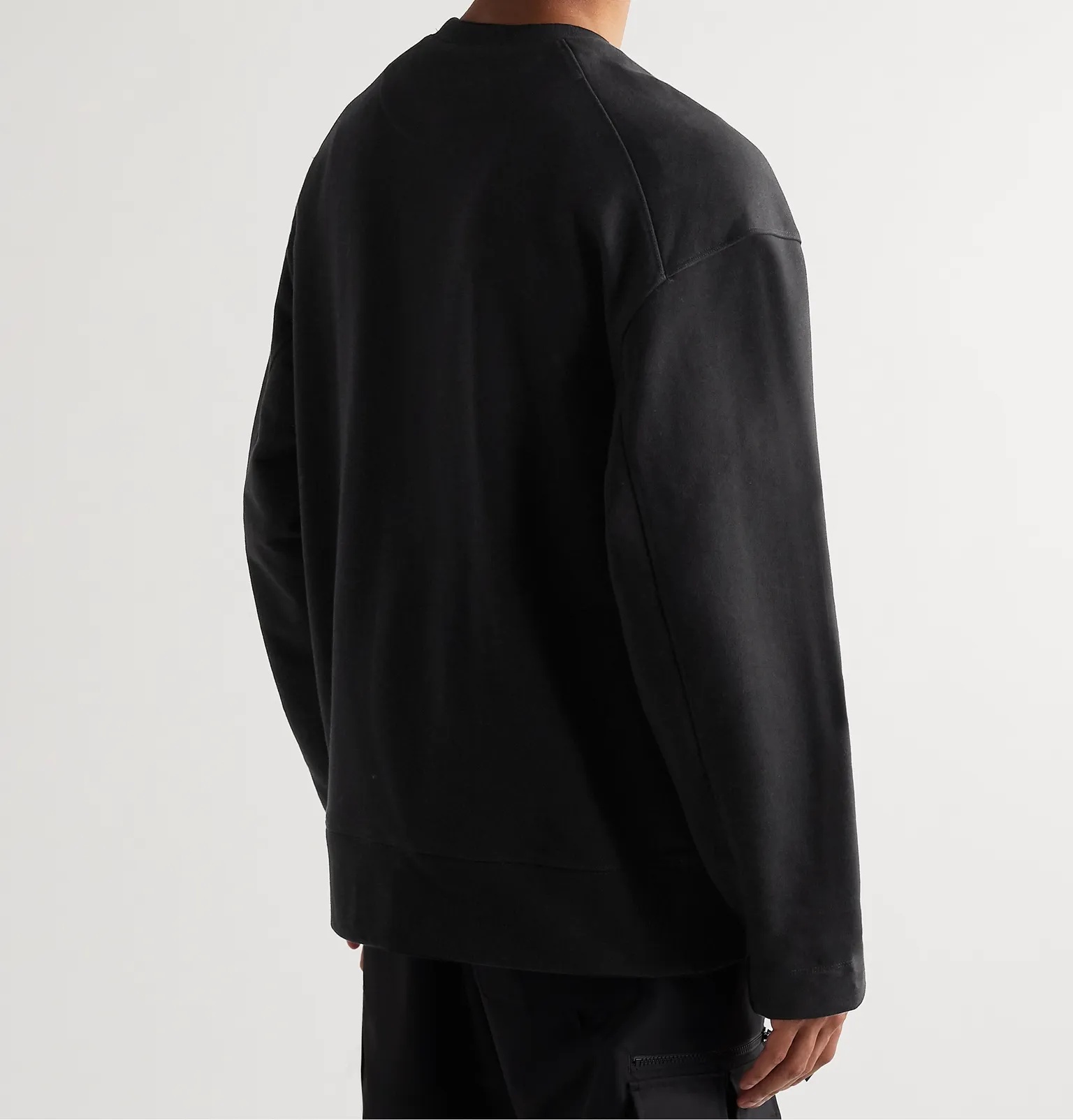 Oversized Logo-Print Loopback Cotton-Jersey Sweatshirt - 4