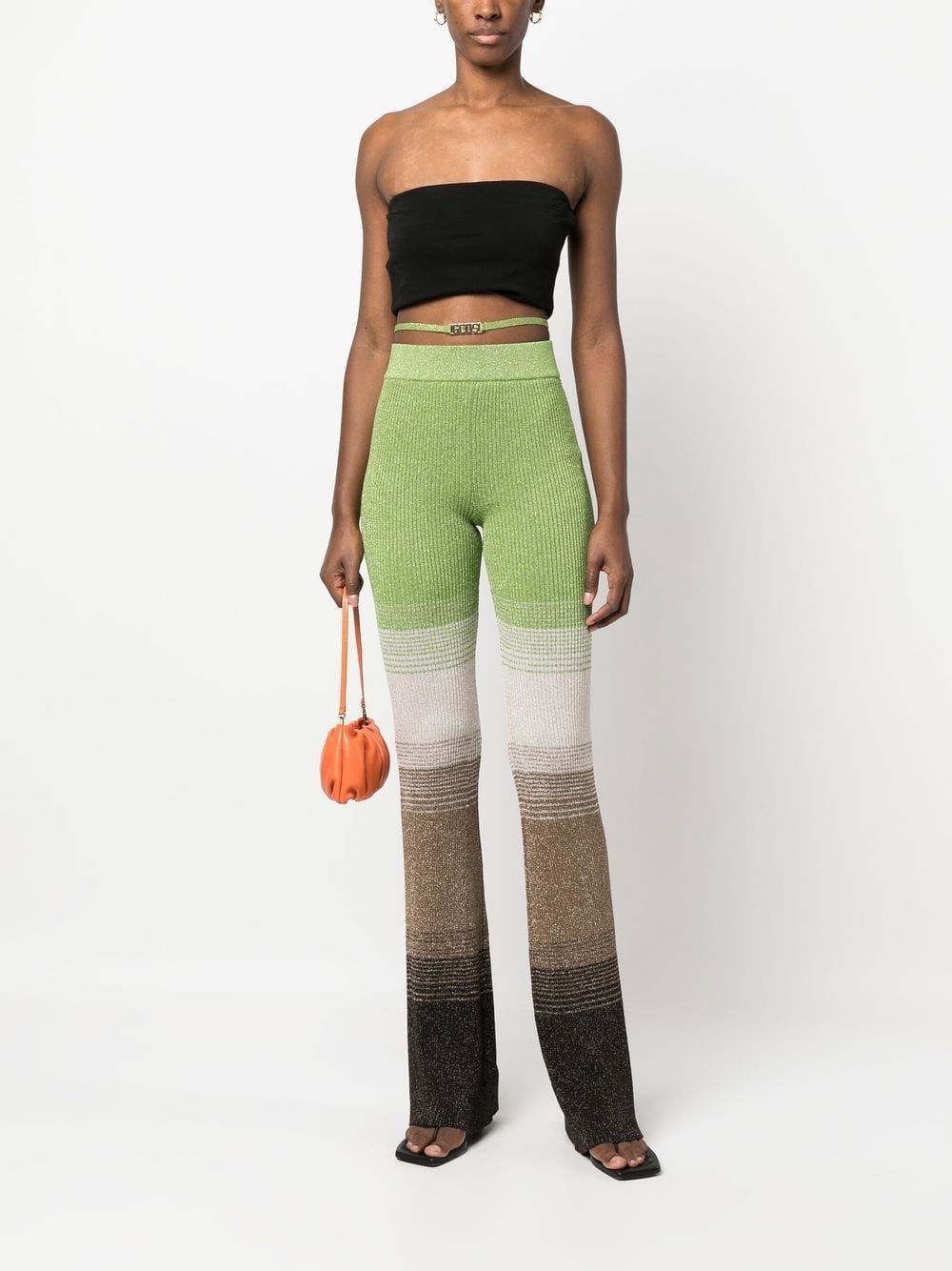 degradé knitted trousers - 2