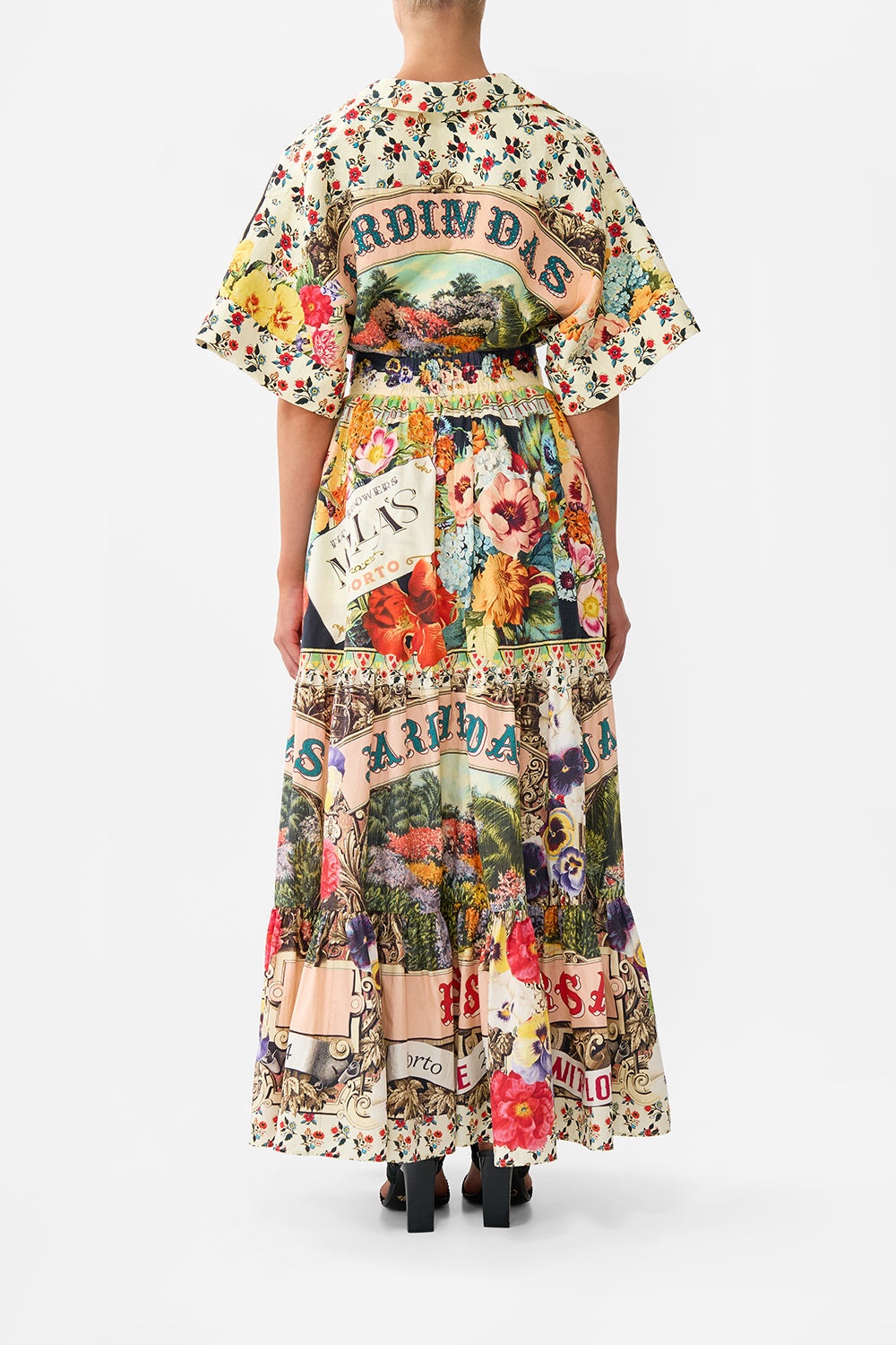 HIGH WAISTED TIERED SKIRT - 3