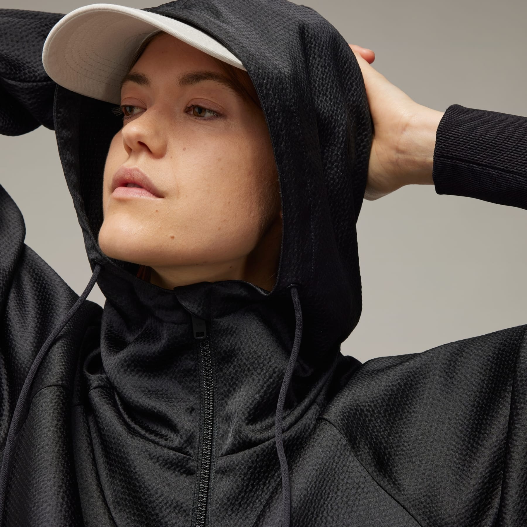 yri☁︎  Y-3 Y-3 Tech Seersucker Zip Hoodie | REVERSIBLE