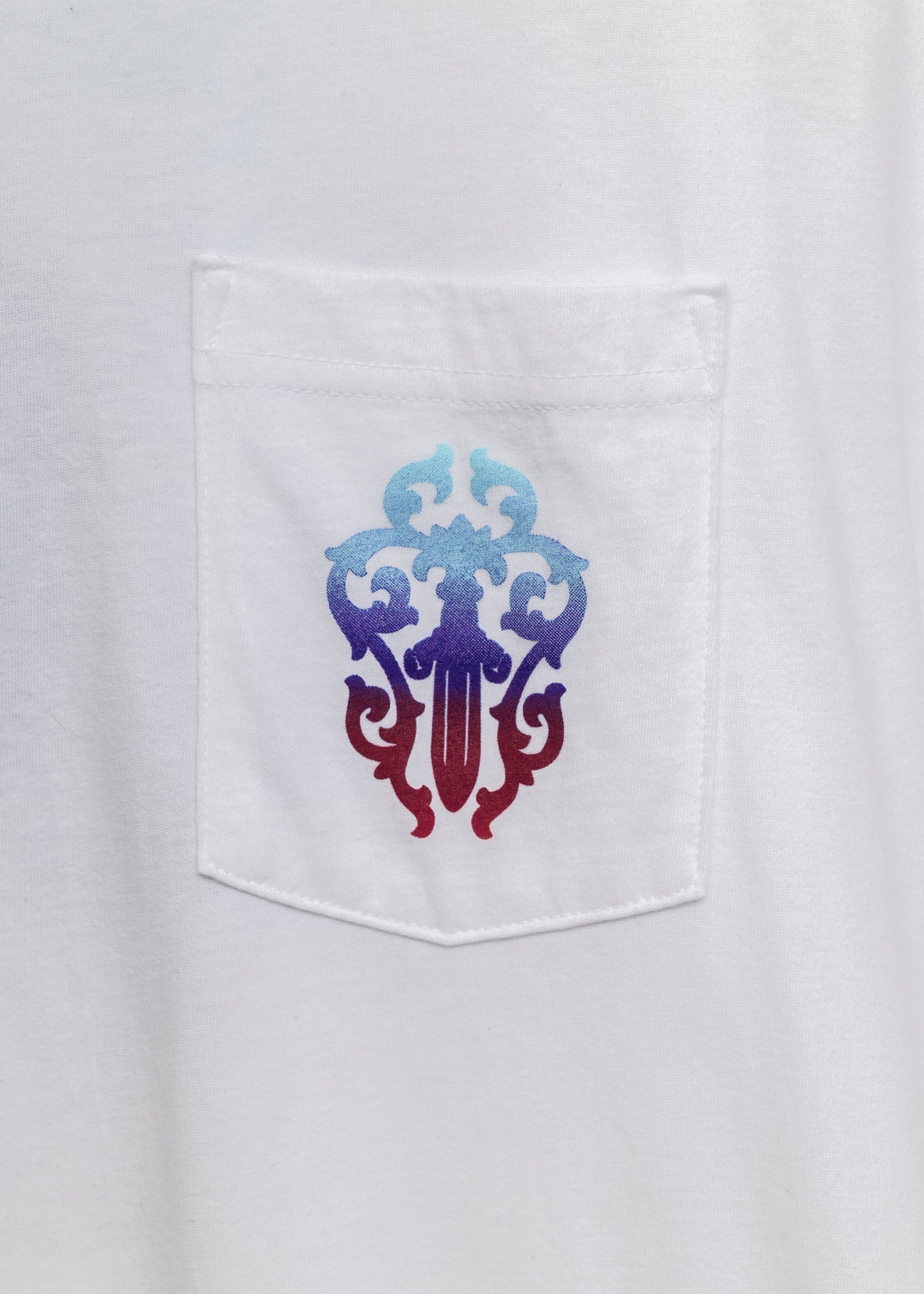 Chrome Hearts Horseshoe White Gradient Blue Purple Red LS - 2