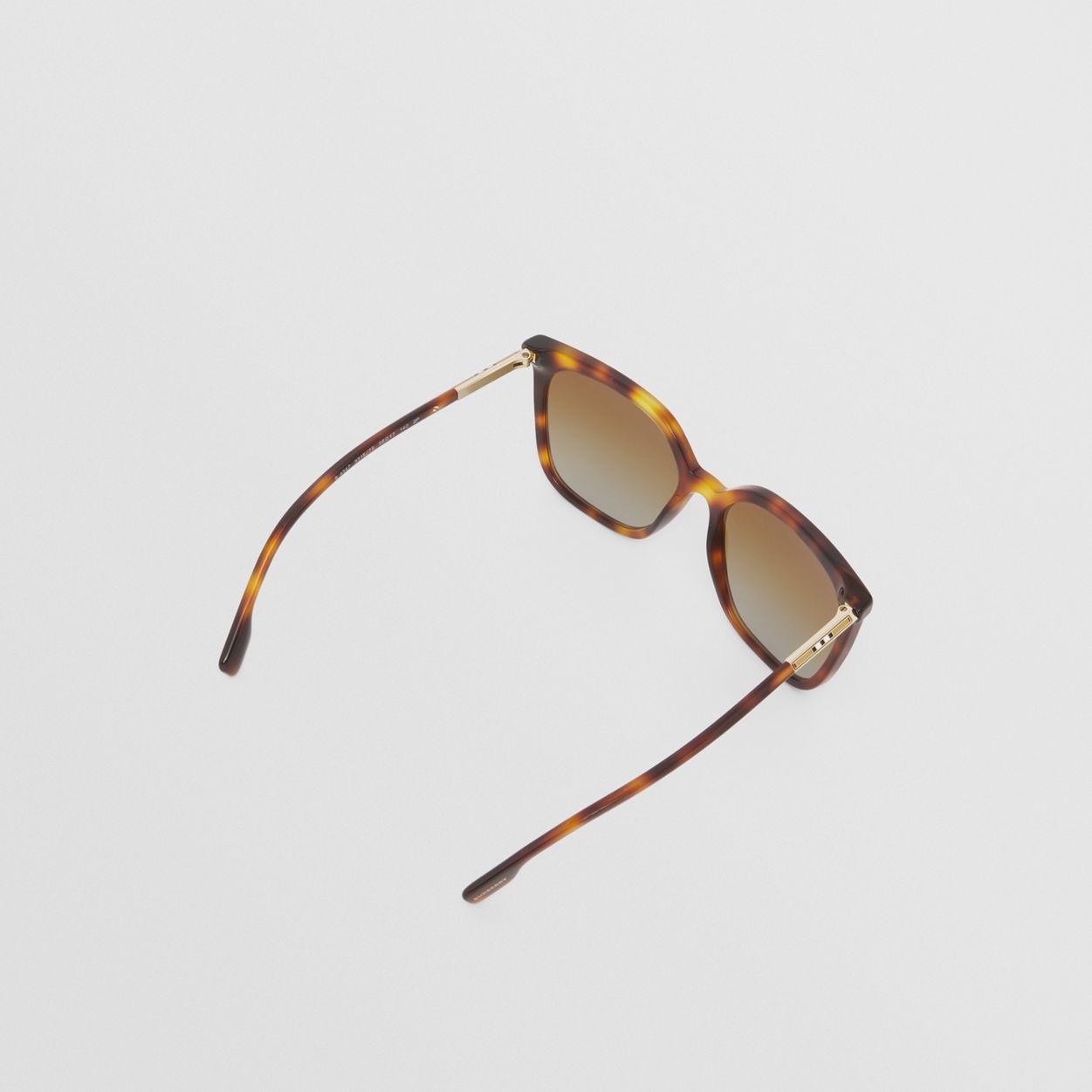 Icon Stripe Detail Oversized Square Frame Sunglasses - 5