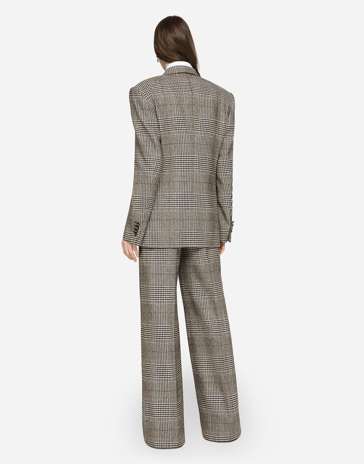 Glen plaid jacket with vents - 2