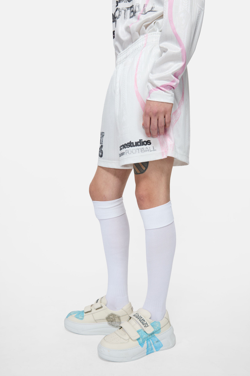 Casual graphic shorts - White 4