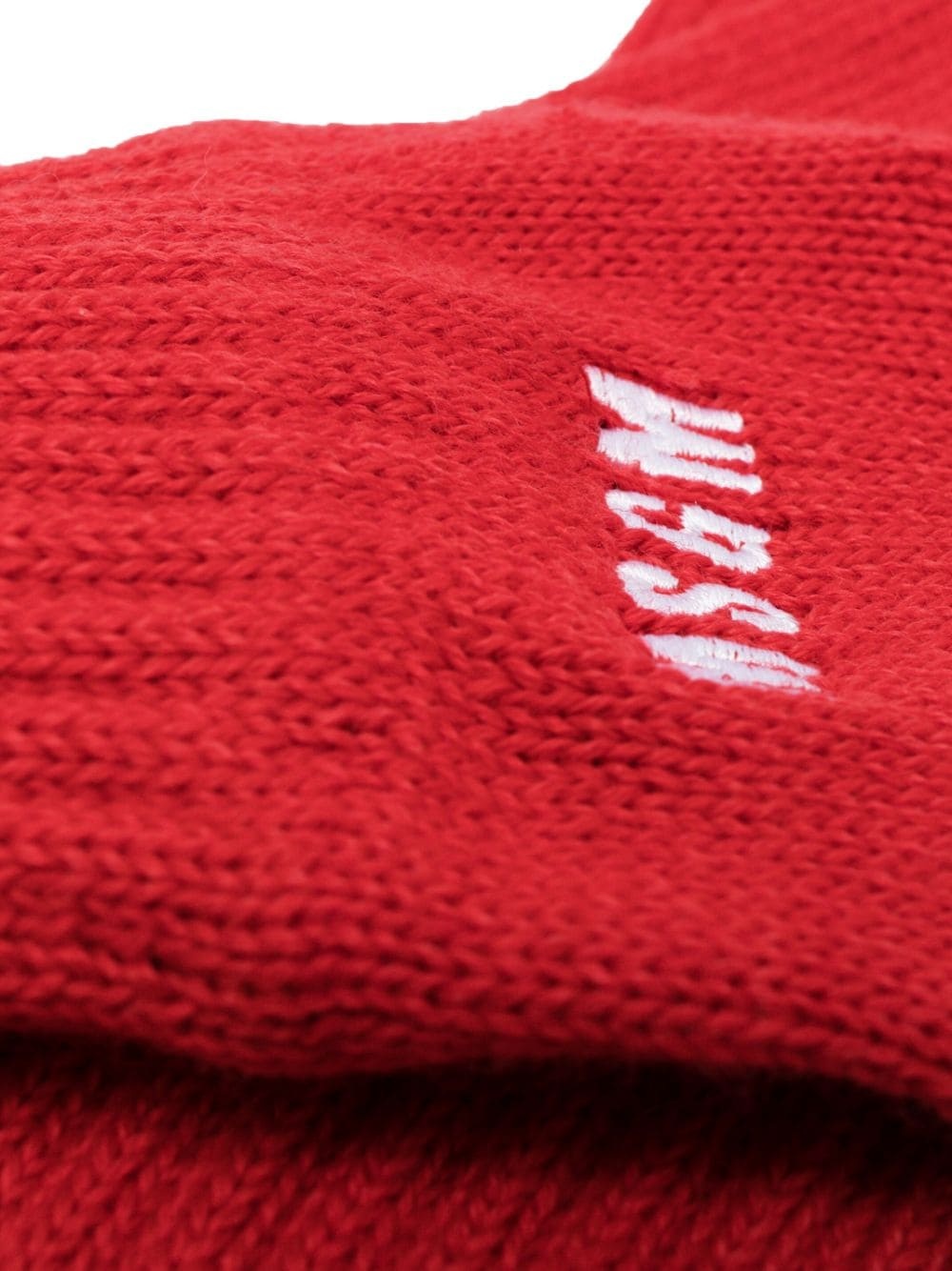 logo-embroidered knitted gloves - 2