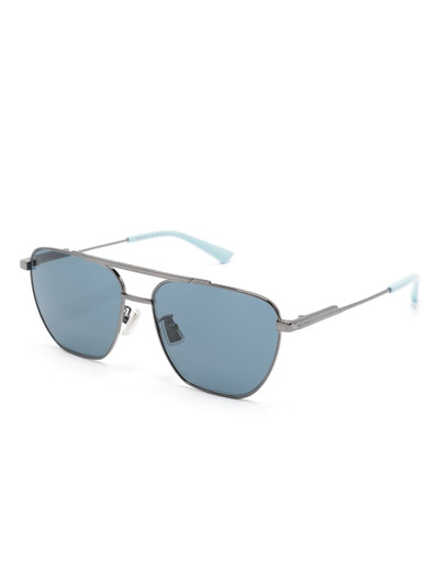 Bottega Veneta Grey 1236S Geo Pilot Sunglasses outlook