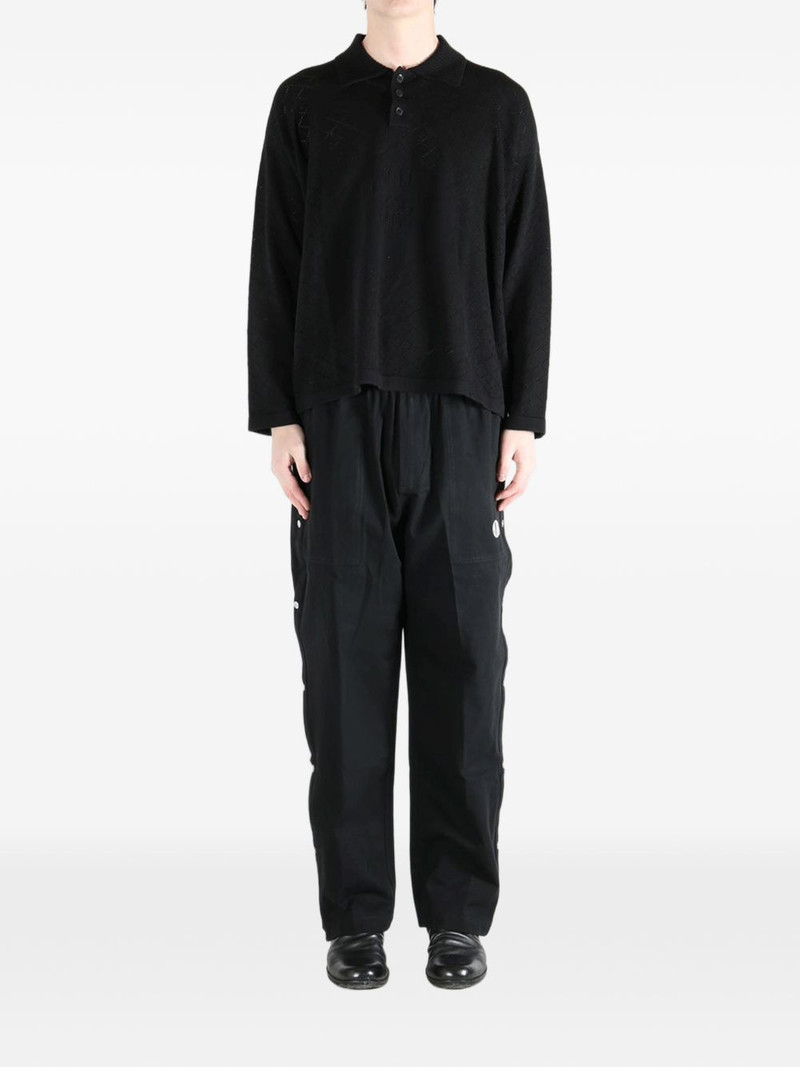 BODE Anisette open-knited polo shirt outlook