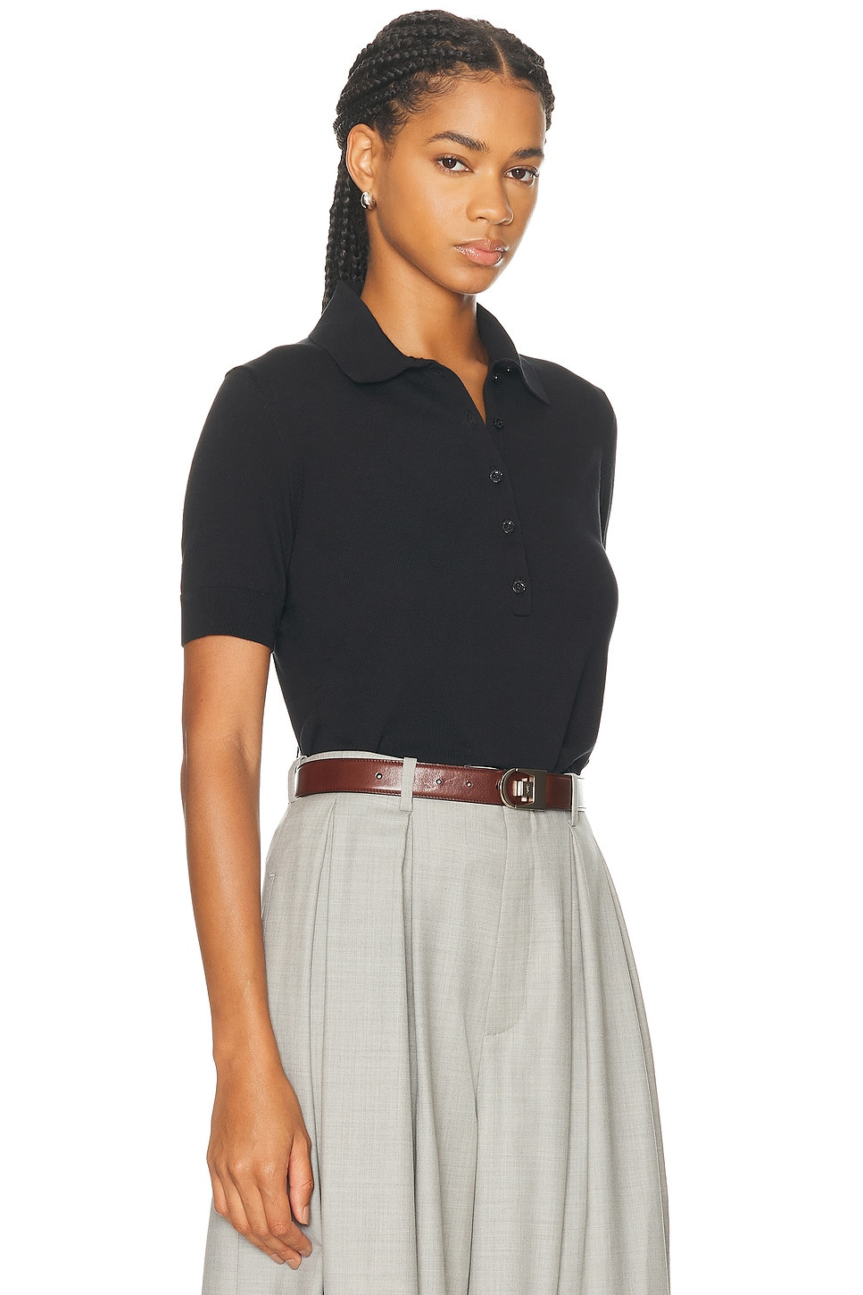 Short Sleeve Polo Top - 2
