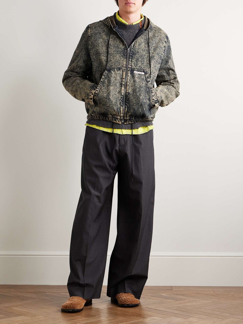 Marni Bleached Denim Hooded Jacket outlook