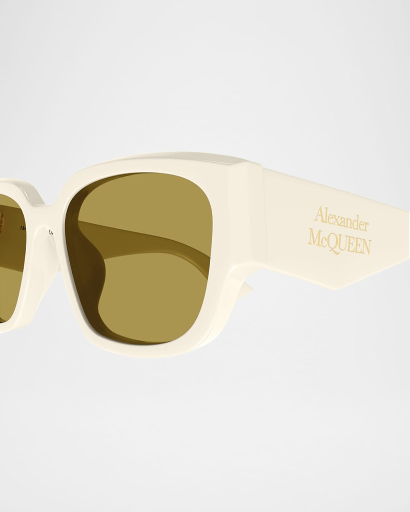 Alexander McQueen Rectangle Acetate Sunglasses outlook
