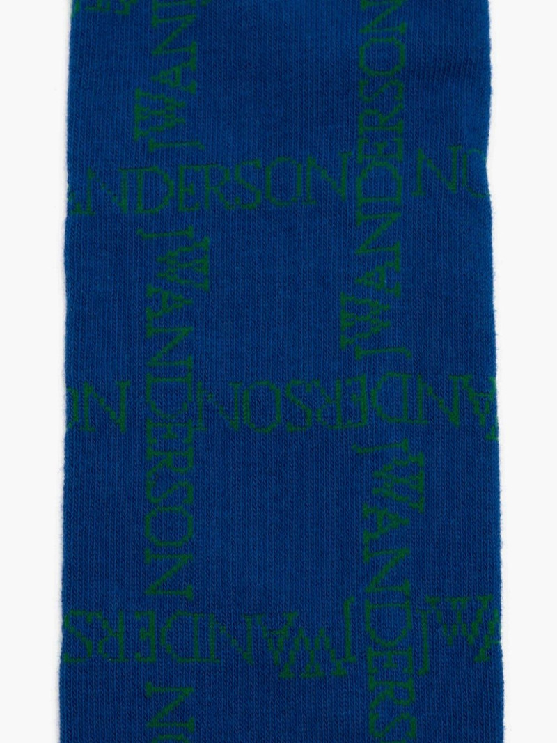 JW Anderson LOGO GRID LONG SOCKS outlook