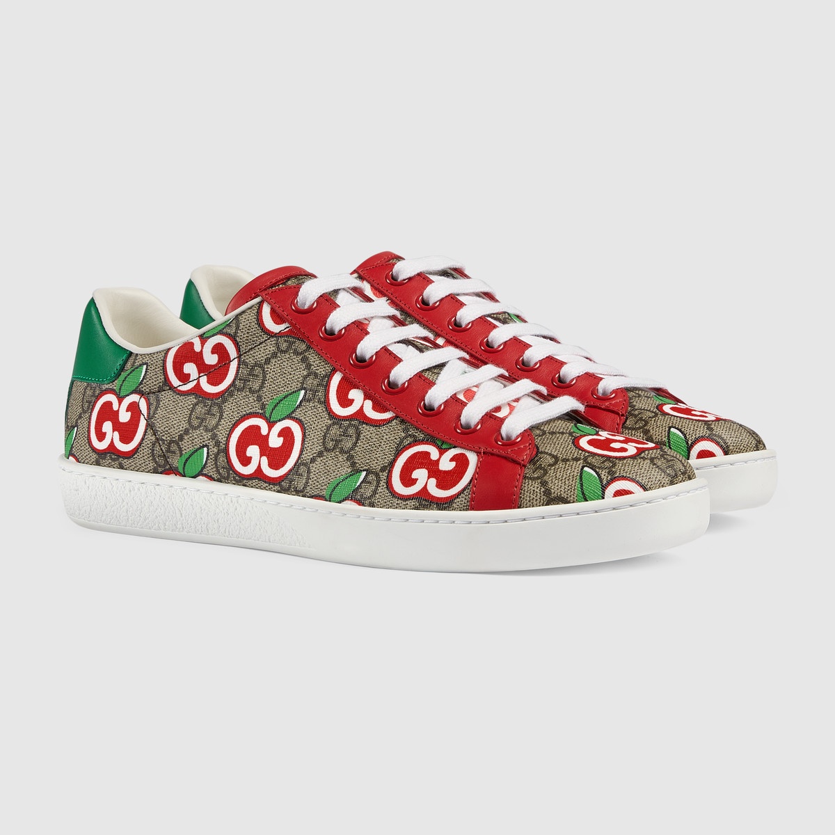  Women's Ace sneaker with GG apple print - 2