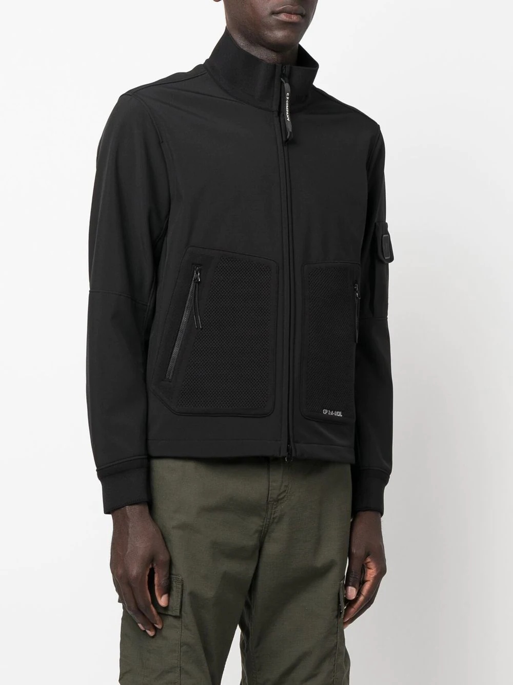 neoprene mesh-pocket jacket - 3