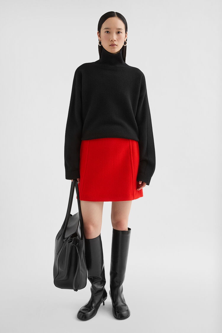 Wool Blend High-Neck Sweater - 2