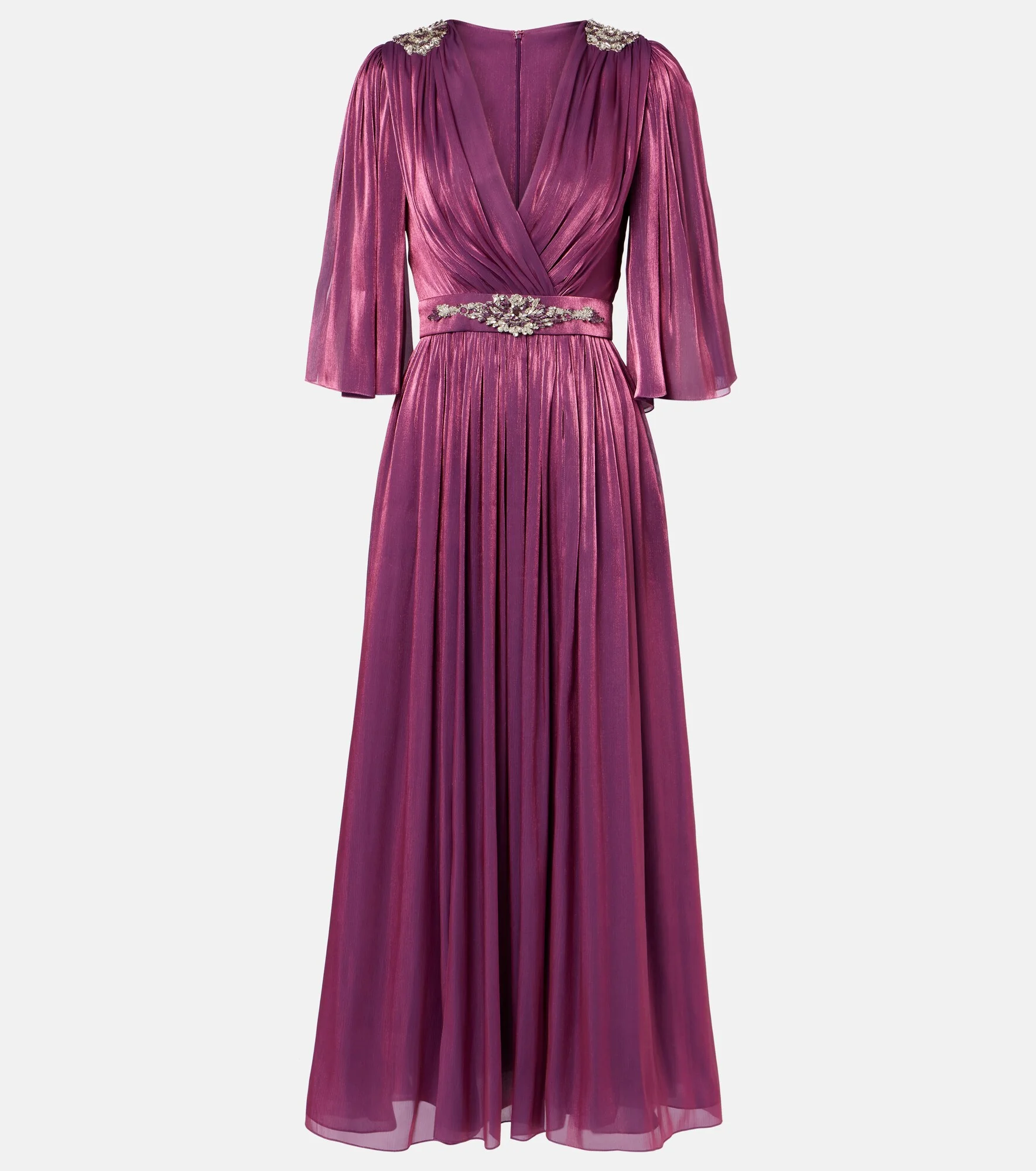 Embellished Lurex georgette gown - 1