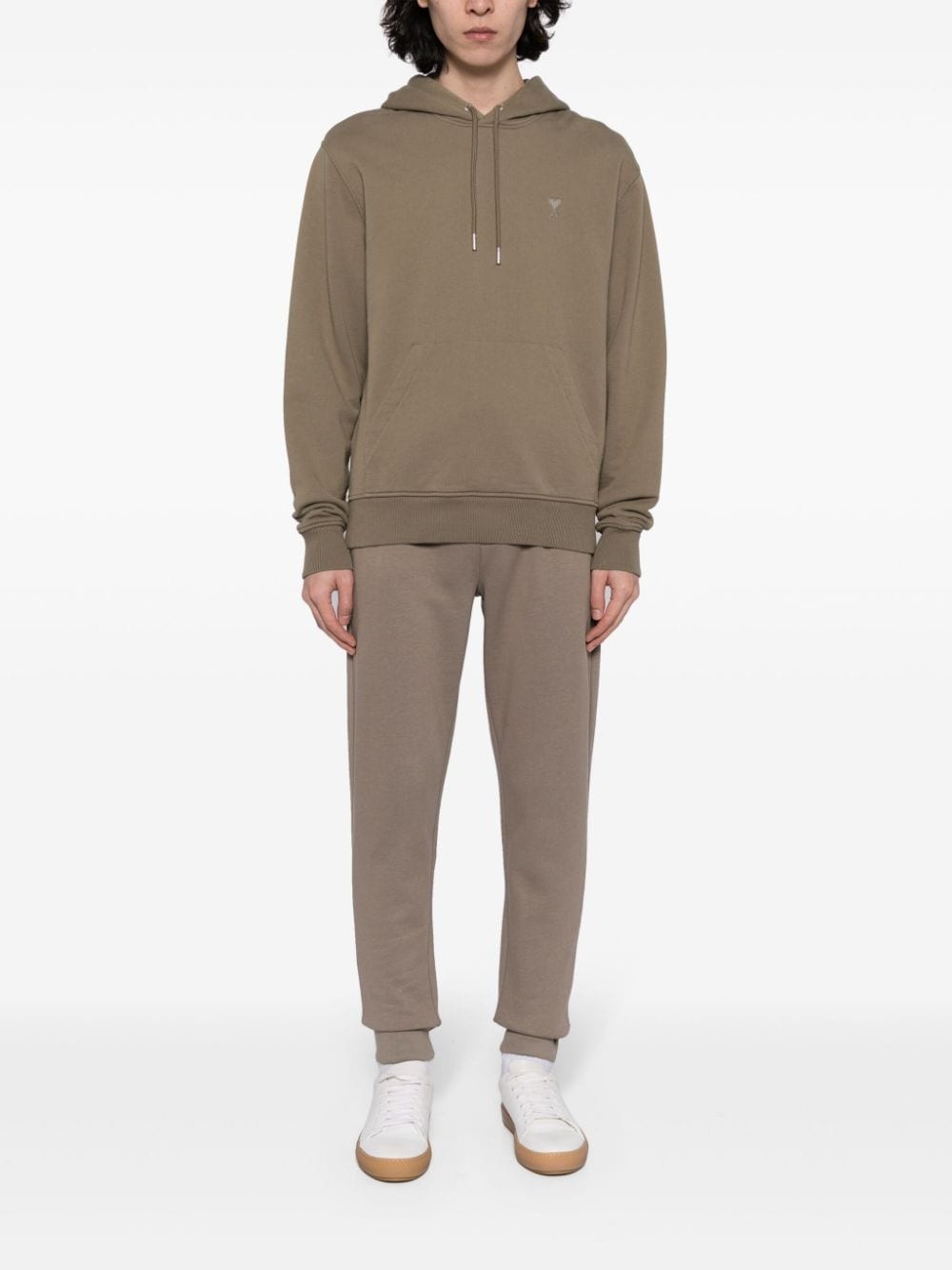 drawstring-waist cotton-blend track pants - 2