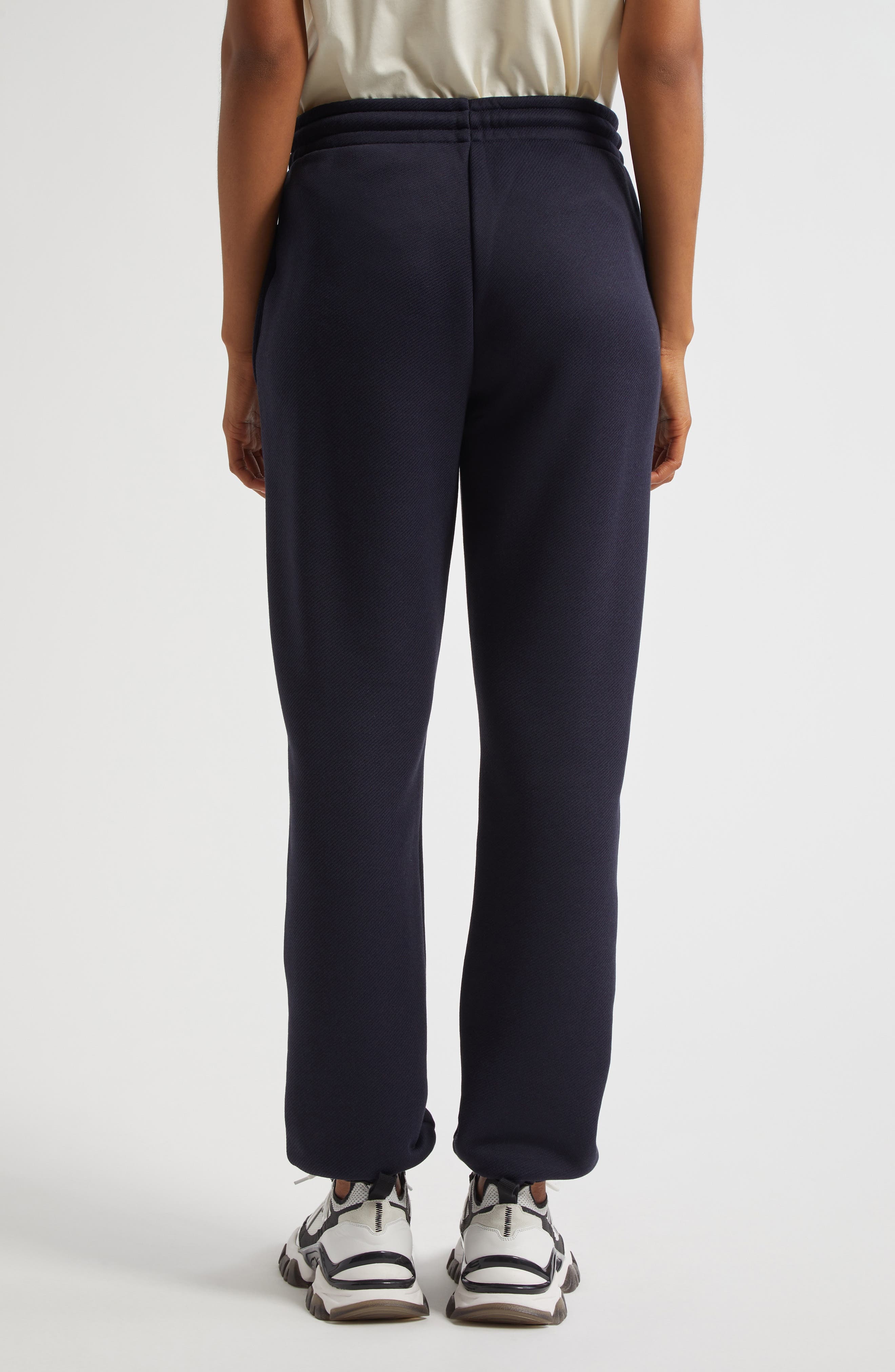 Moncler Logo Patch Joggers in Dark Navy Blue at Nordstrom - 3
