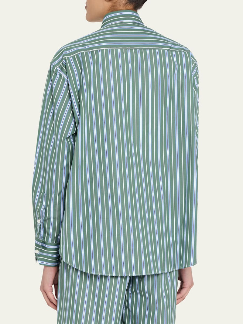 Striped Oxford Button-Down Shirt 3