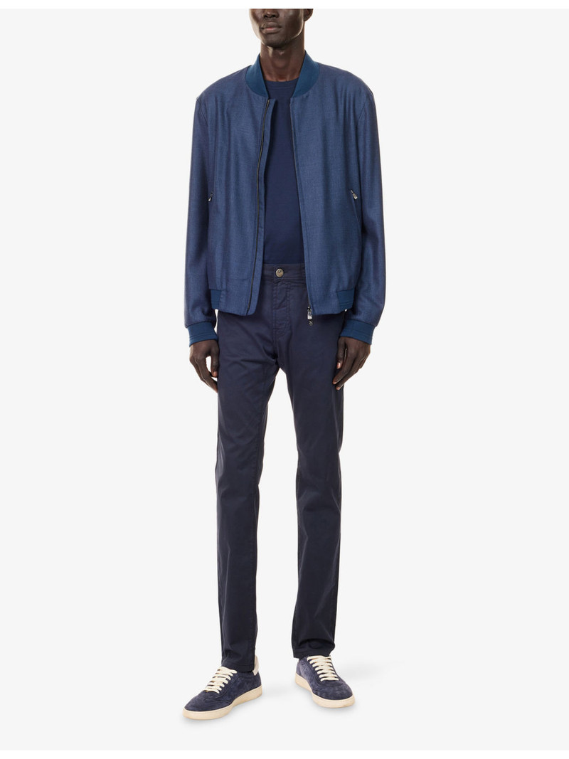 CORNELIANI Straight-Leg Cotton-Blend Chinos outlook