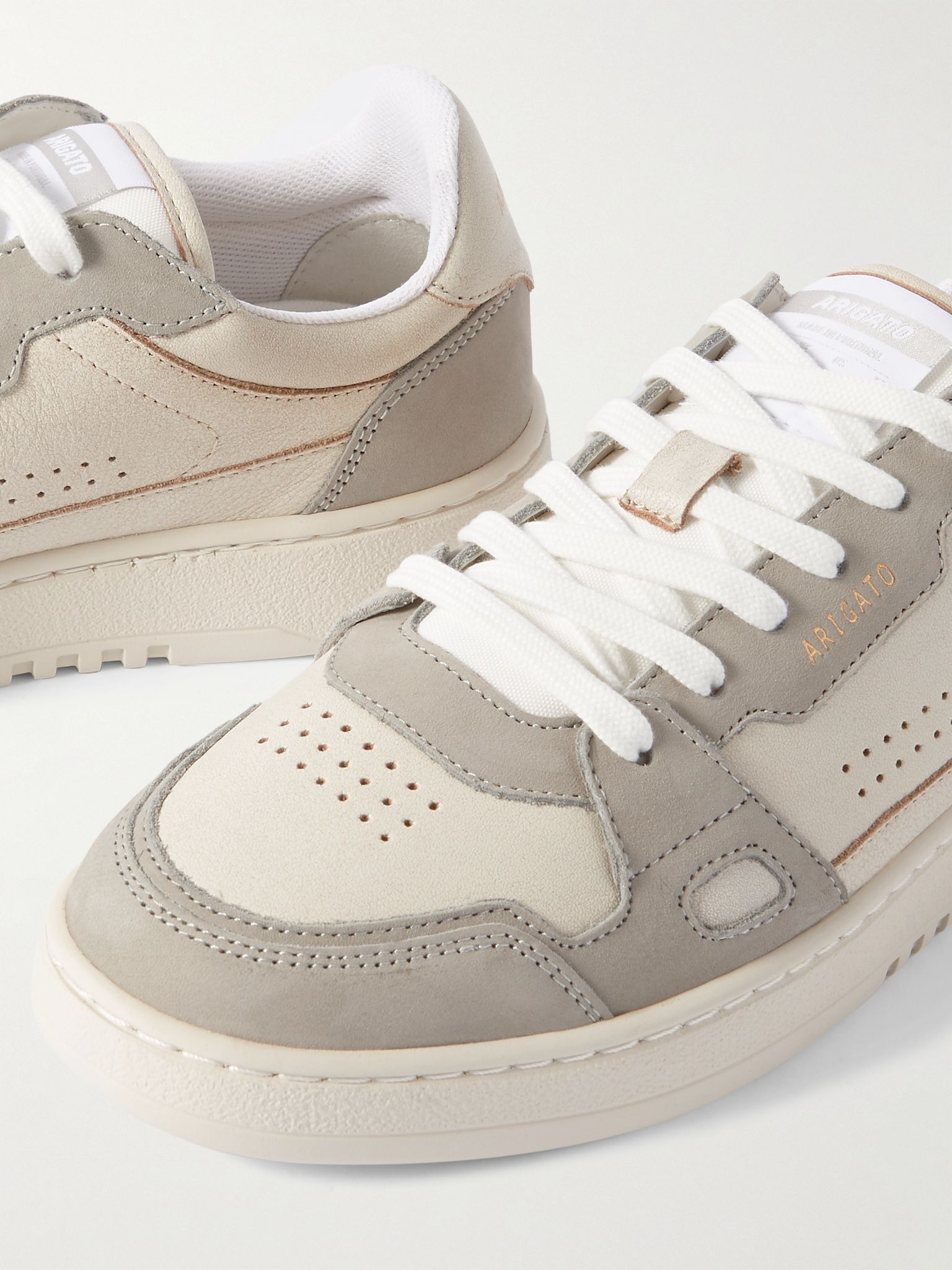 Dice Lo Nubuck and Leather Sneakers Gray - 6