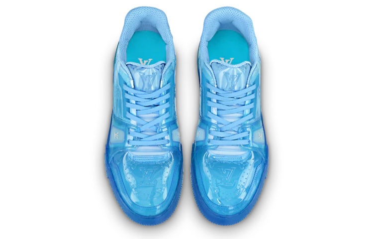 LOUIS VUITTON Trainer Sneakers 'Blue PVC' 1A8KK4 - 3