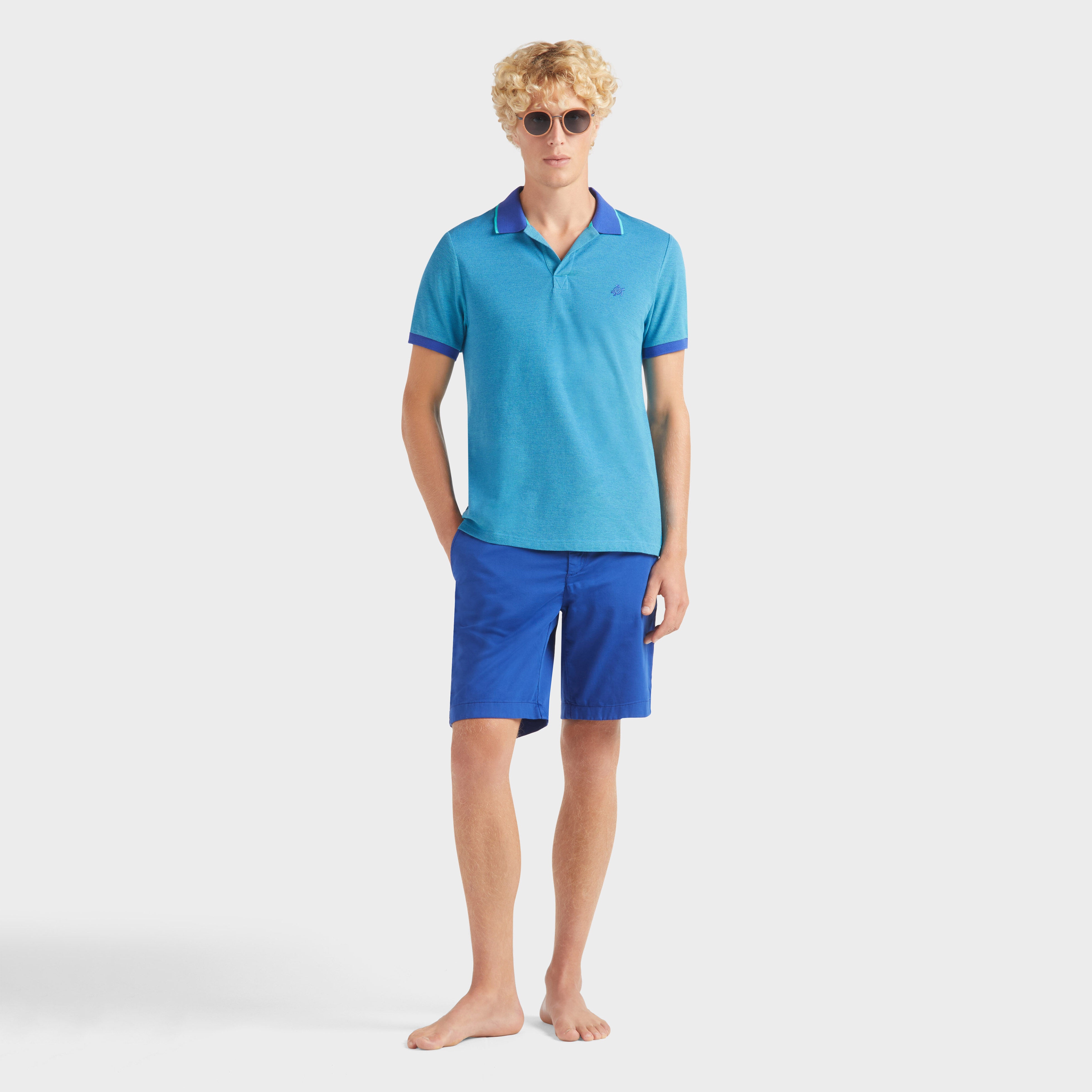 Men Cotton Polo Solid - 5