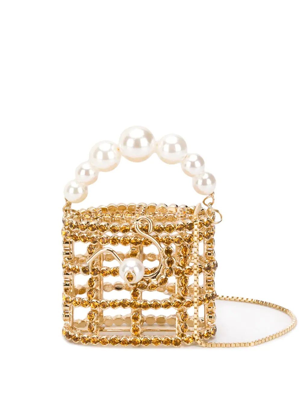 Baby Holly crystal-embellished mini bag - 1