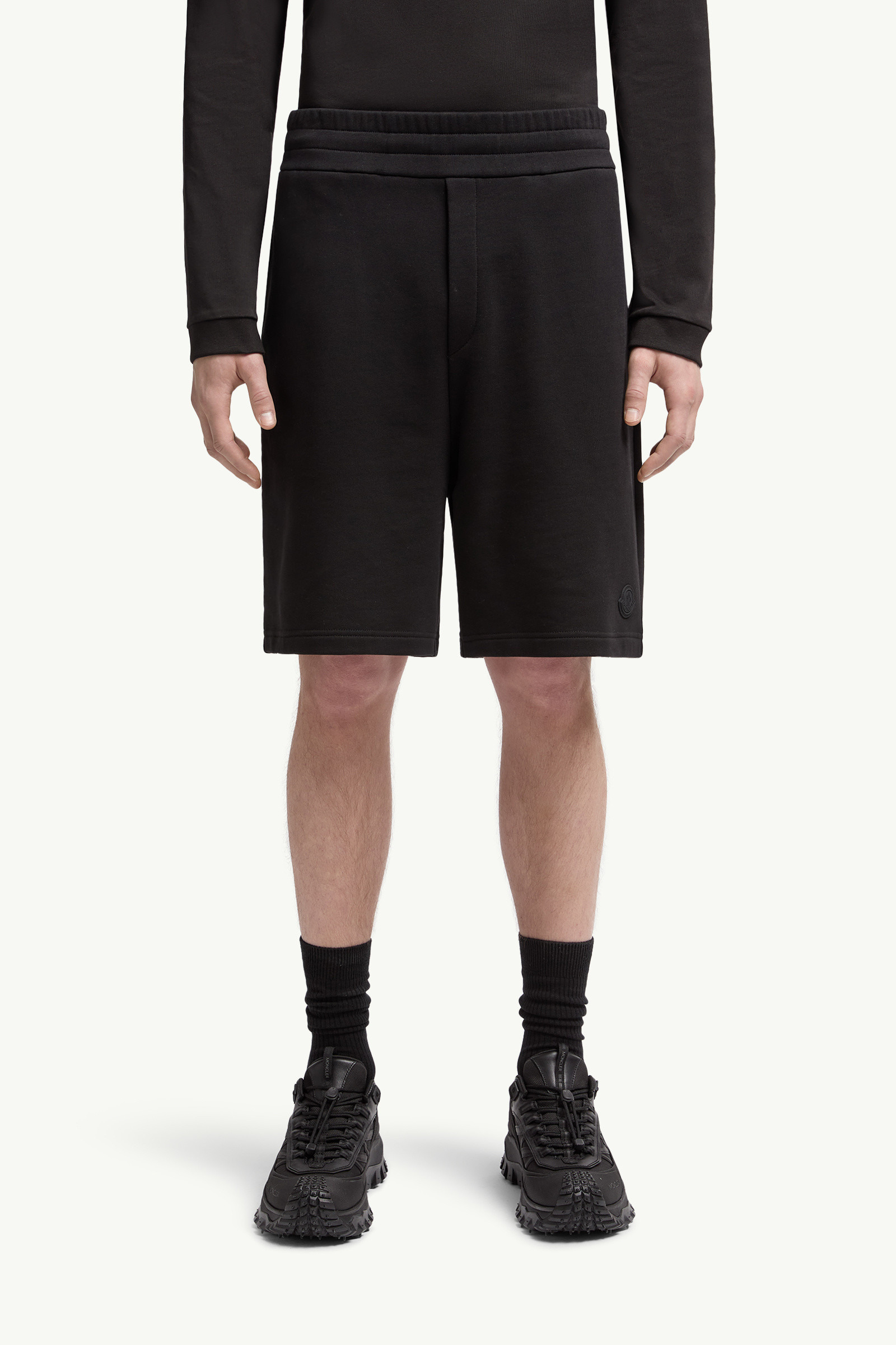 Logo Patch Cotton Shorts - 3