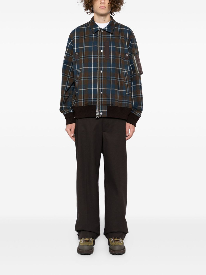sacai checked jacket outlook
