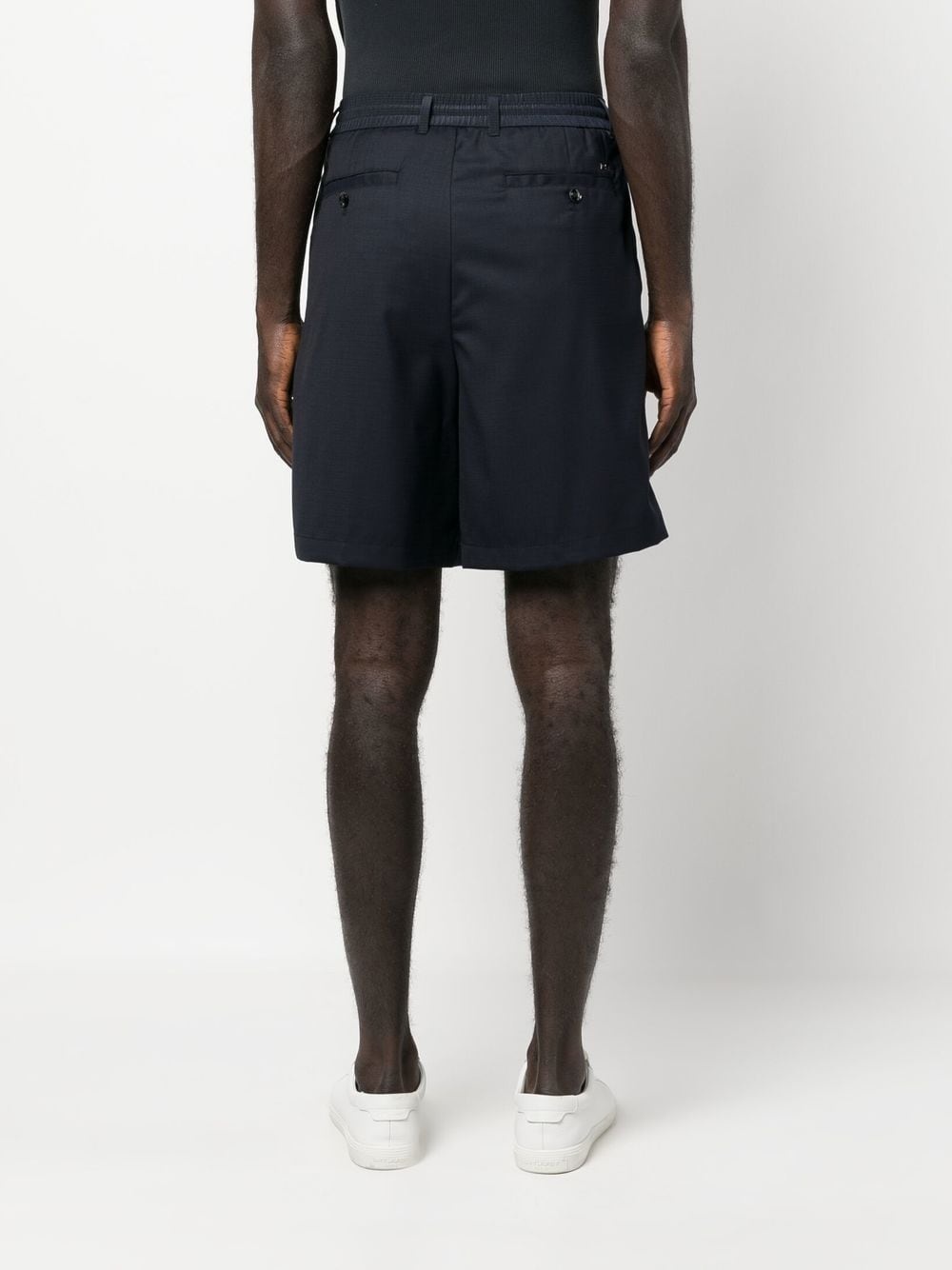 elasticated-waistband bermuda shorts - 4