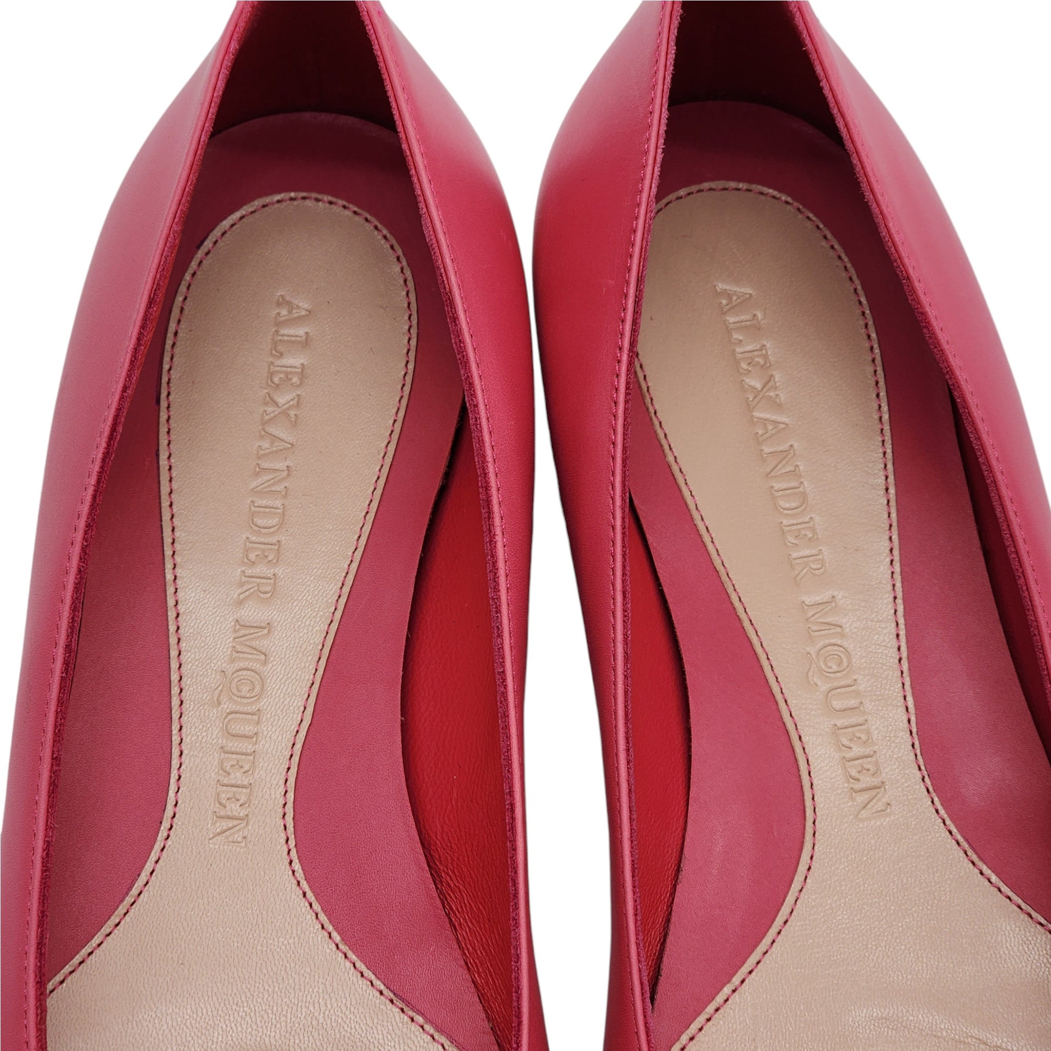 Alexander McQueen Skull Ballerinas - Leather - Pink 36.5 - 7
