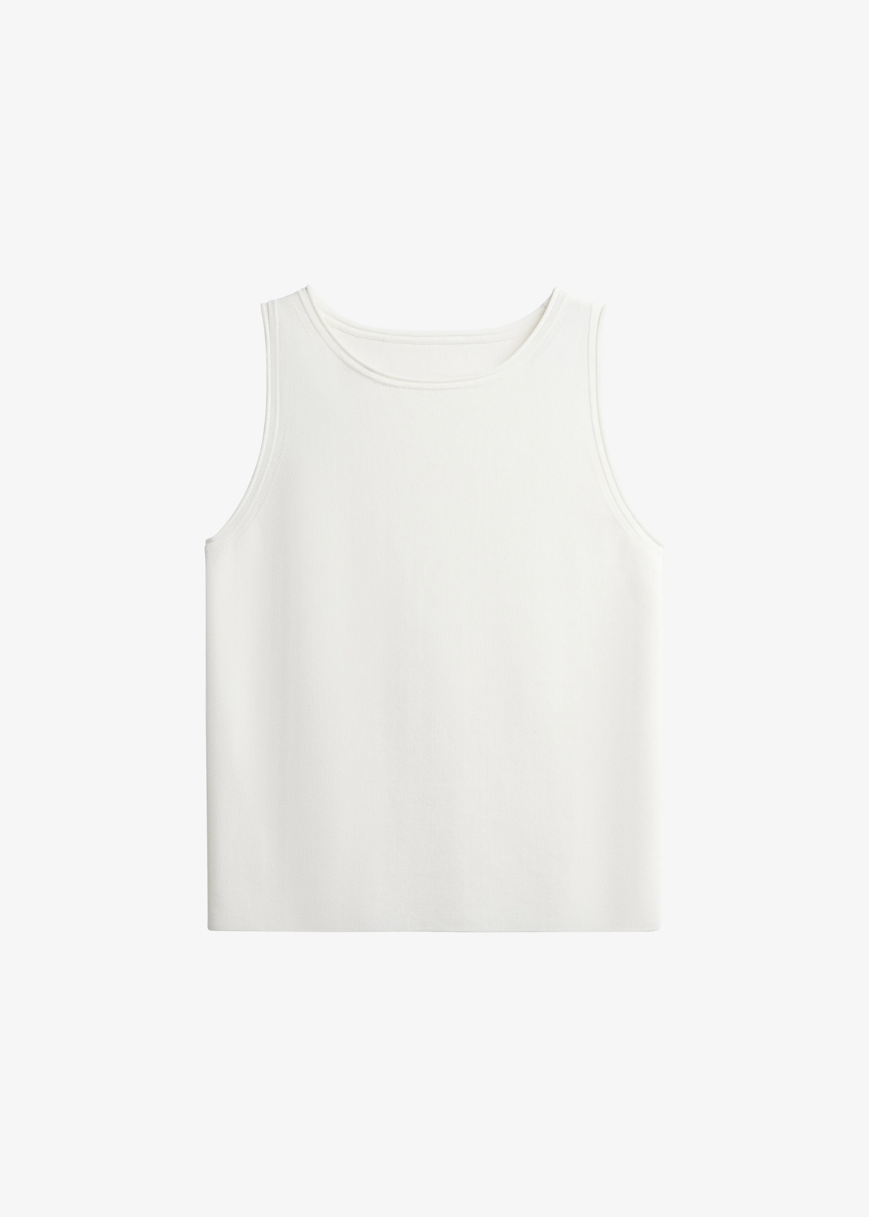 Kinna Knit Sleeveless Top - Ivory - 1