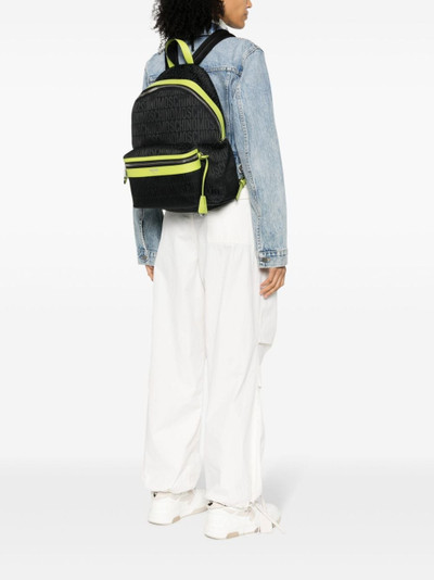 Moschino monogram jacquard backpack outlook