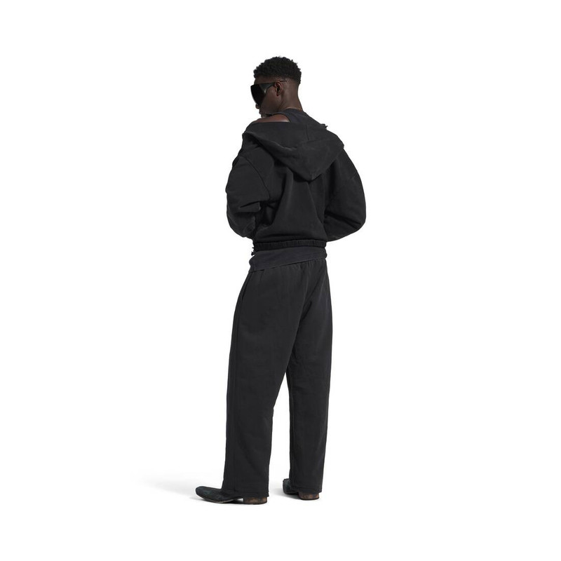 Men's Reversible Tracksuit Pants in Black 5