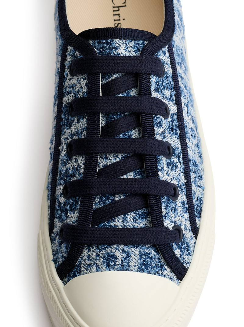 DIOR OBLIQUE BLUE WALK`N DIORIVIERA SNEAKER IN SPONGY DENIM 6