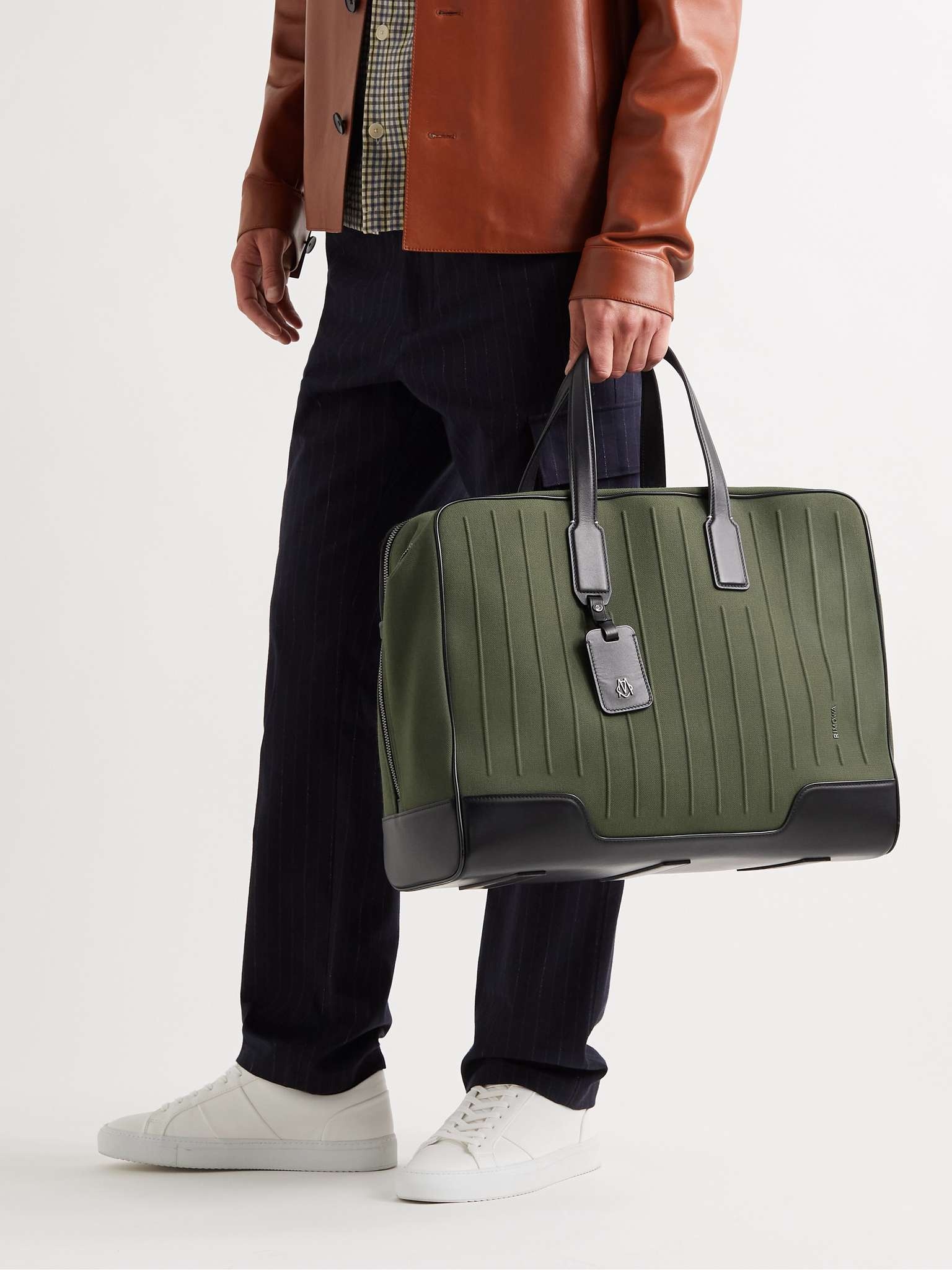 Weekender Leather-Trimmed Canvas Holdall - 2