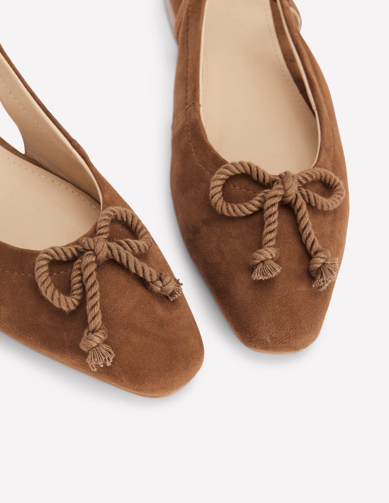Easy Slingback Flats-Raw Umber 4