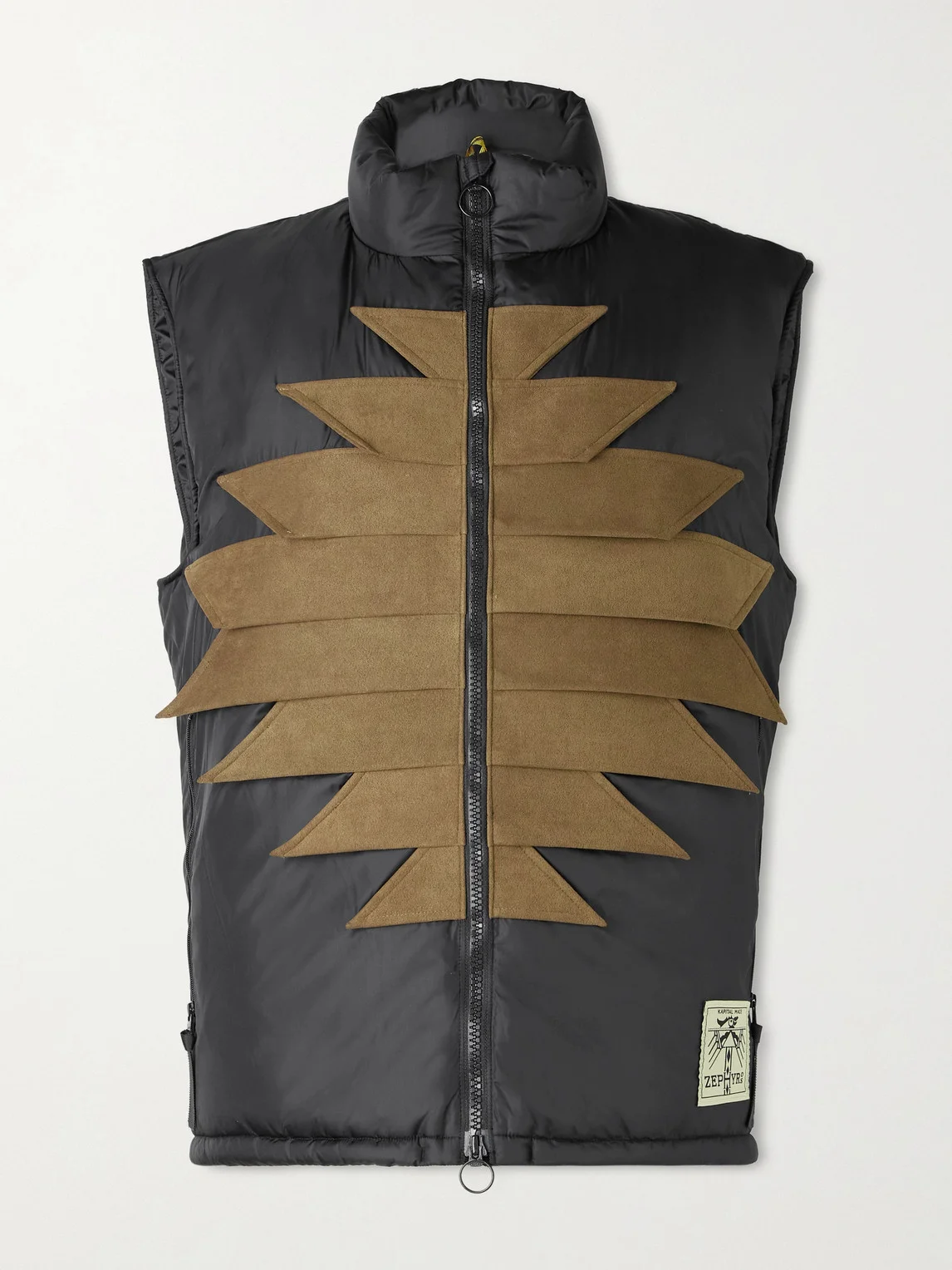 Zepher Suede-Trimmed Shell Gilet - 1