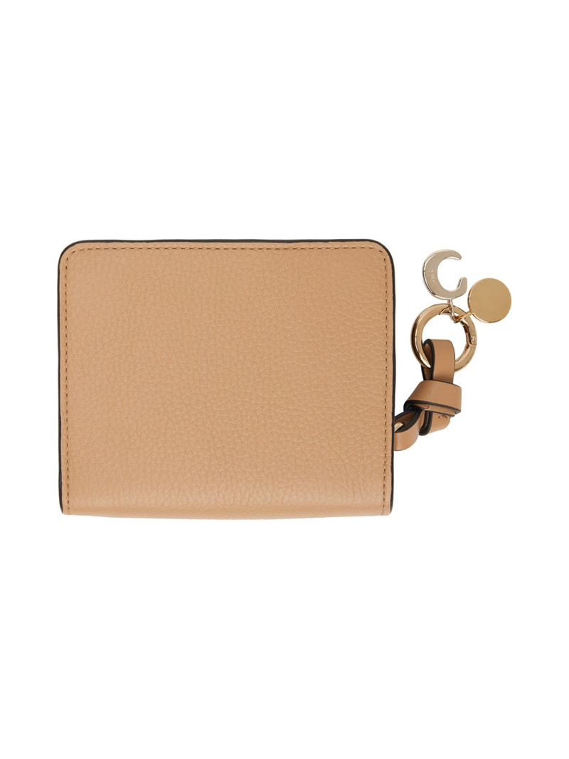 Chloé Tan Alphabet Zip Compact Wallet outlook