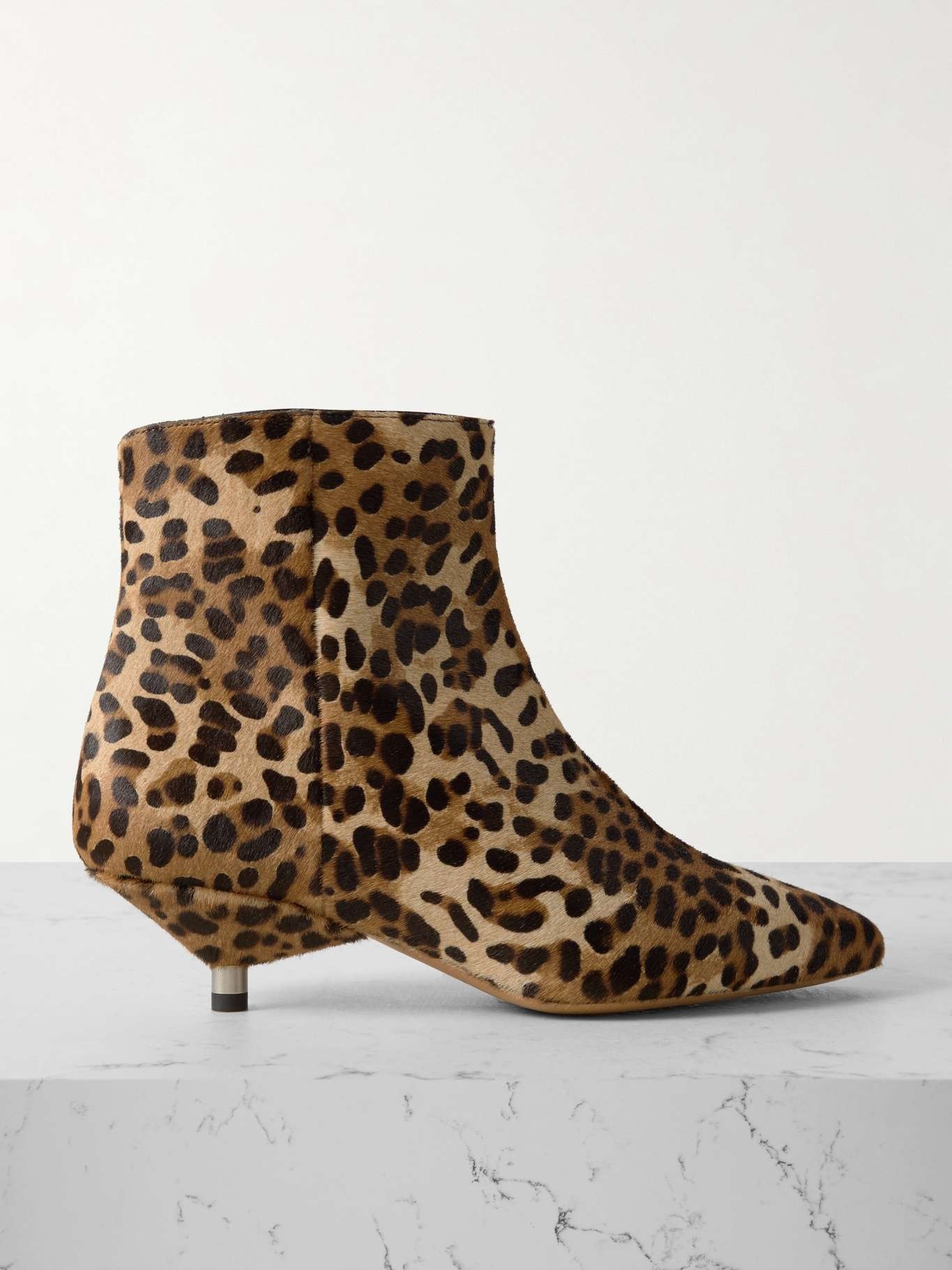 Calf hair Ankle top boots