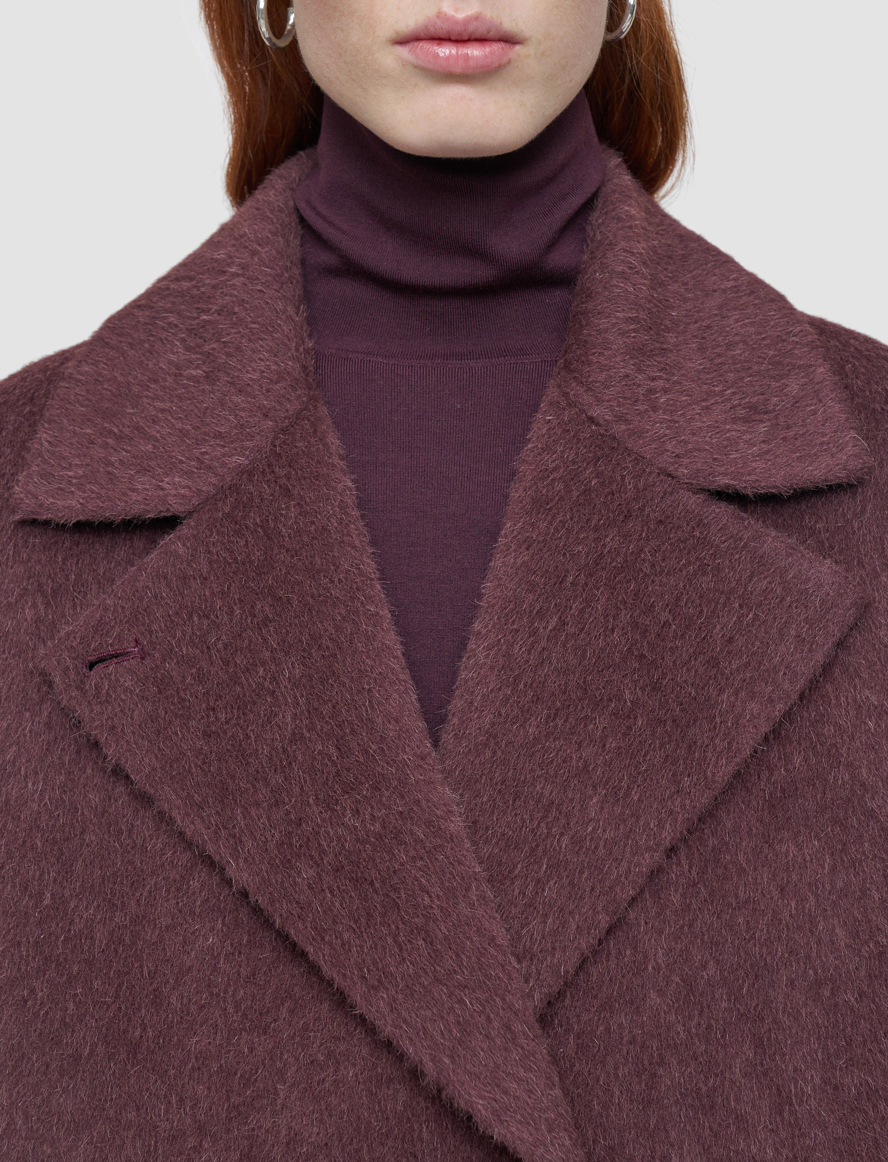 Yves Brushed Double Face Alpaca Coat - 4