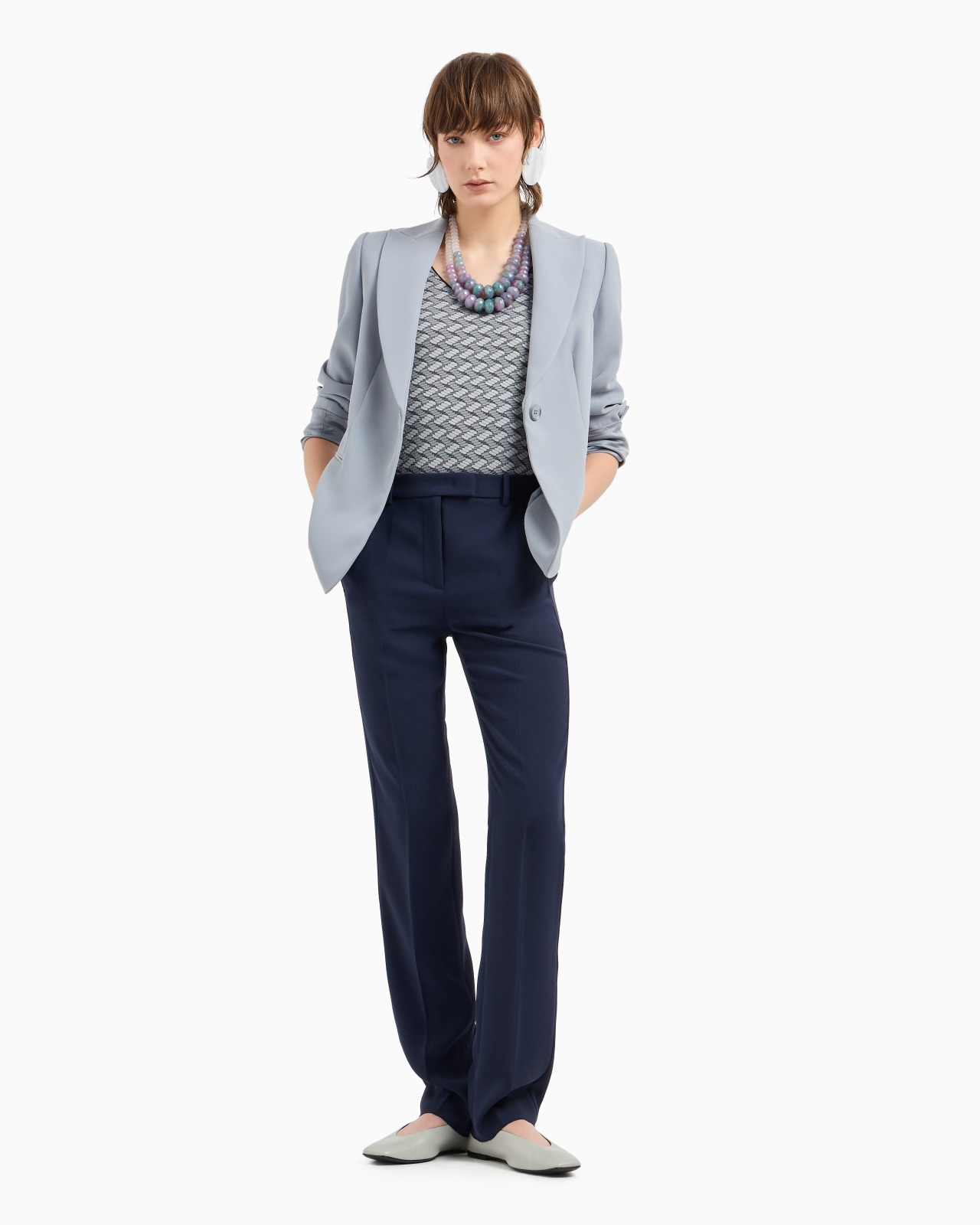 Technical gabardine trousers - 4
