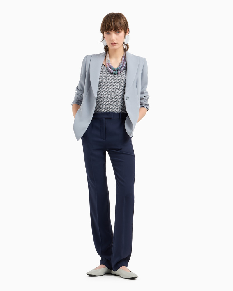 EMPORIO ARMANI Technical gabardine trousers outlook