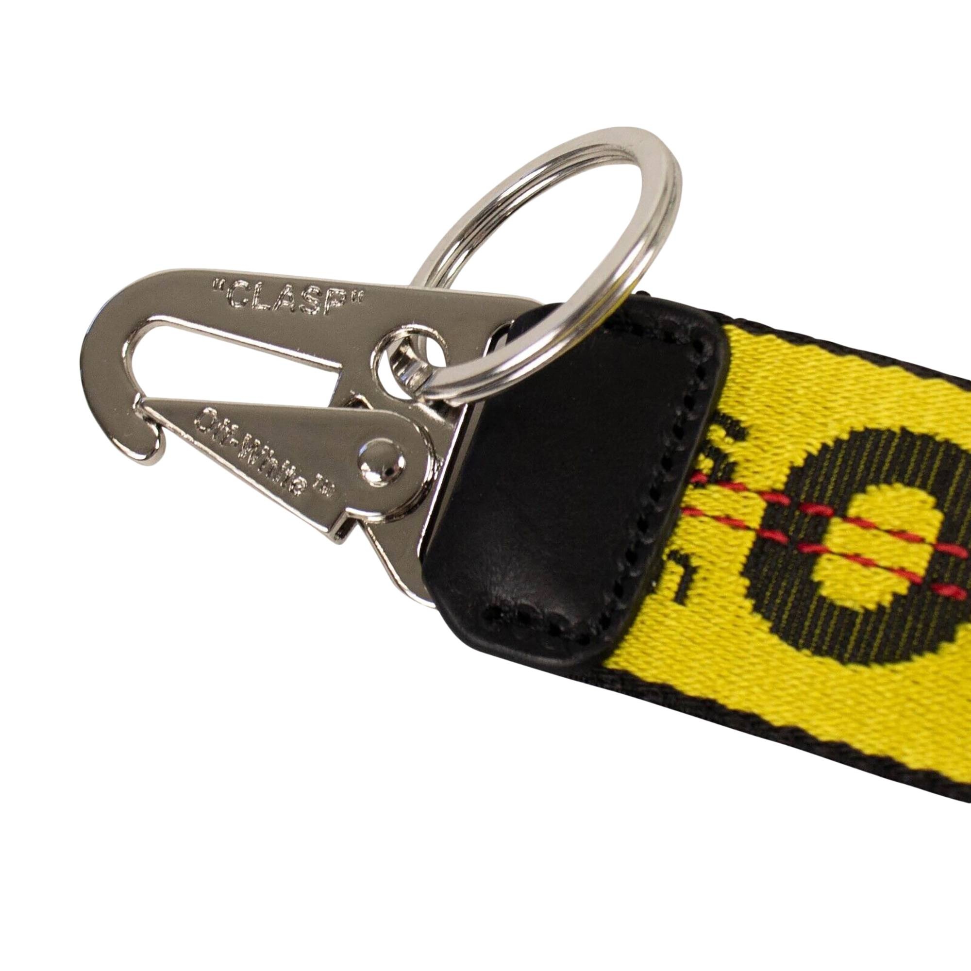 Off-White Industrial Logo Keychain 'Yellow' - 3