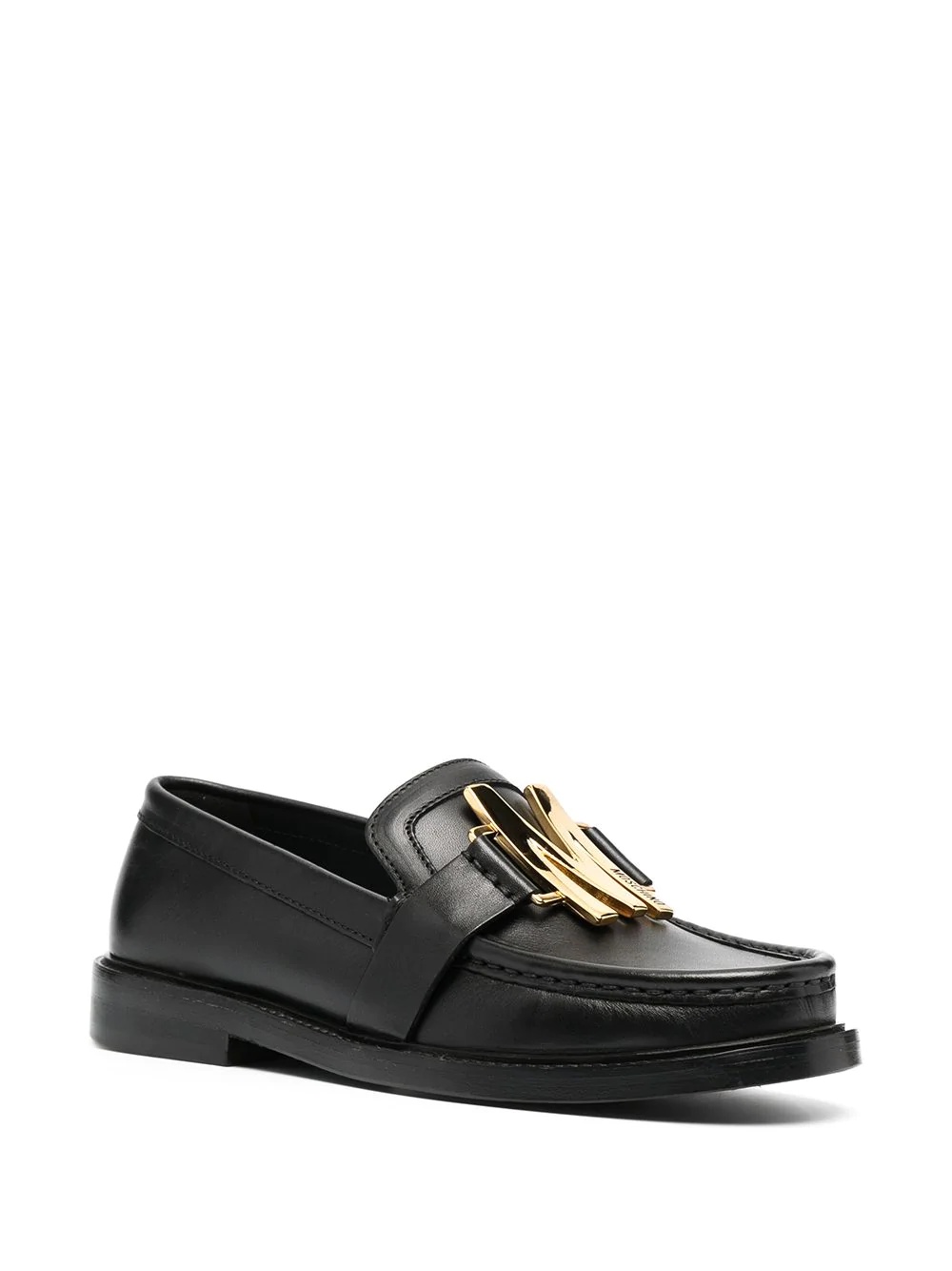 M plaque loafers - 2