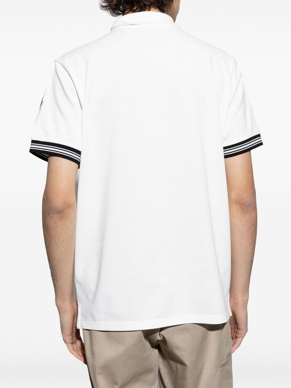 logo-embroidered polo shirt - 4