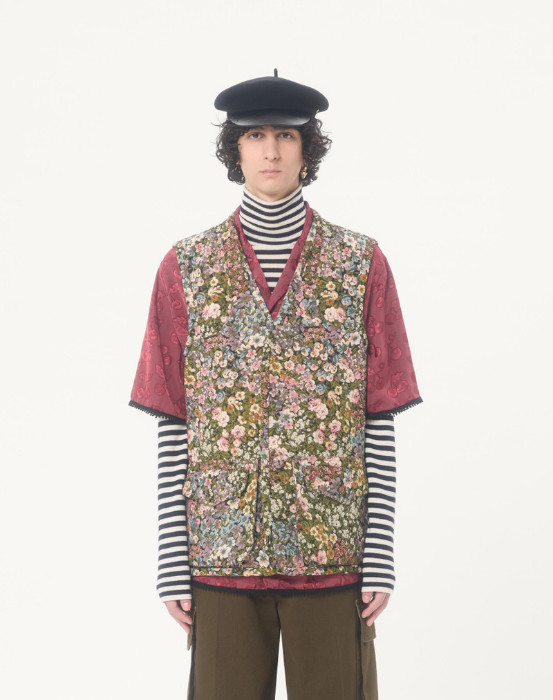 VALENTINO GOBELIN VEST WITH APRÈS L'HIVER JACQUARD PATTERN 5