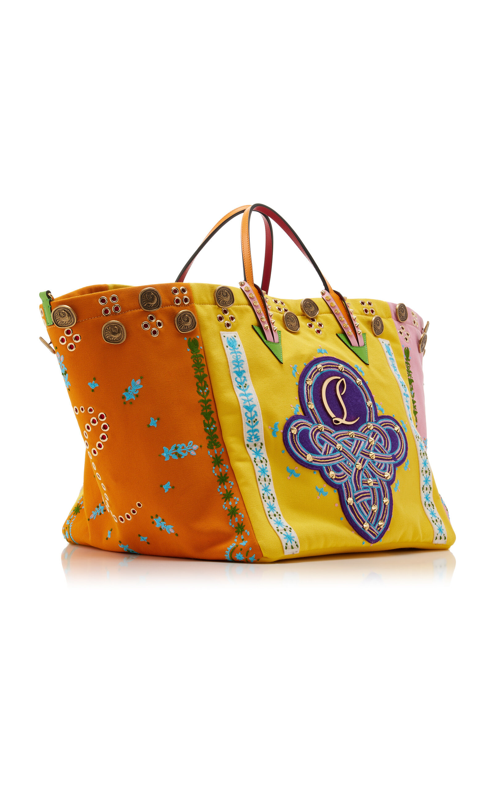 Breizcaba Embroidered Canvas Tote Bag multi - 5